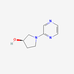 molecular formula C8H11N3O B3335529 (R)-1-(Pyrazin-2-yl)pyrrolidin-3-ol CAS No. 1264036-70-5