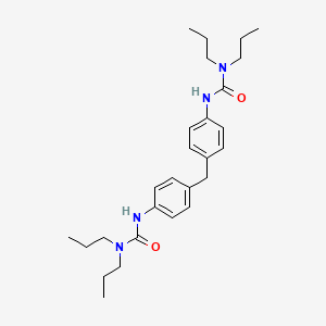 molecular formula C27H40N4O2 B3335535 Urea, N,N''-(methylenedi-4,1-phenylene)bis[N',N'-dipropyl- CAS No. 127194-07-4