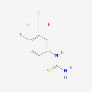 molecular formula C8H6F4N2S B3335543 4-Fluoro-3-trifluoromethylphenylthiourea CAS No. 128143-17-9