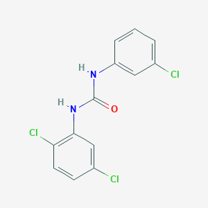 molecular formula C13H9Cl3N2O B3335596 1-(3-Chlorophenyl)-3-(2,5-dichlorophenyl)urea CAS No. 13142-25-1