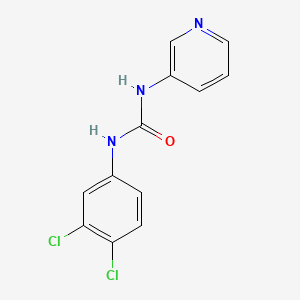molecular formula C12H9Cl2N3O B3335604 1-(3,4-Dichlorophenyl)-3-pyridin-3-ylurea CAS No. 13142-48-8
