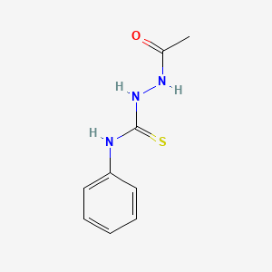 molecular formula C9H11N3OS B3335639 2-acetyl-N-phenylhydrazinecarbothioamide CAS No. 13153-00-9