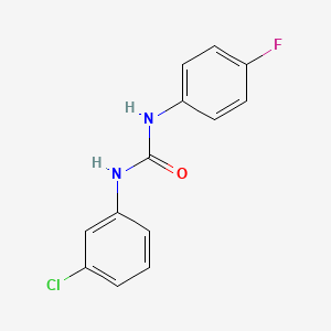 molecular formula C13H10ClFN2O B3335657 1-(3-Chlorophenyl)-3-(4-fluorophenyl)urea CAS No. 13208-44-1