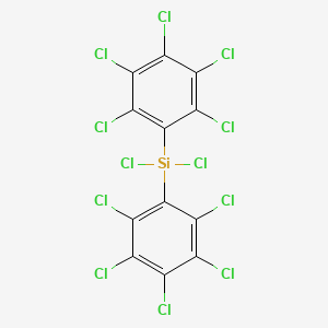 molecular formula C12Cl12Si B3335663 双(五氯苯基)二氯硅烷 CAS No. 13248-01-6