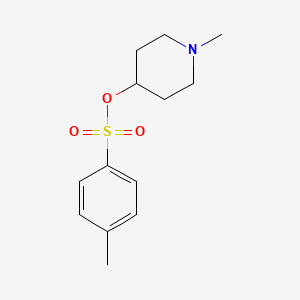 molecular formula C13H19NO3S B3335675 Toluene-4-sulfonic acid 1-methyl-piperidin-4-yl ester CAS No. 132710-79-3