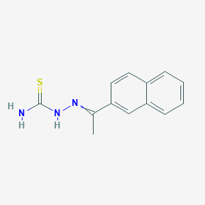 molecular formula C13H13N3S B3335680 Hydrazinecarbothioamide, 2-[1-(2-naphthalenyl)ethylidene]- CAS No. 133477-39-1