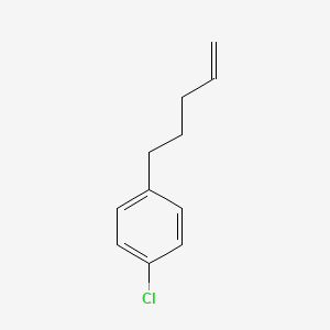 molecular formula C11H13Cl B3335693 5-(4-Chlorophenyl)-1-pentene CAS No. 134831-42-8
