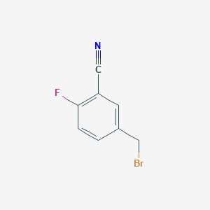 molecular formula C8H5BrFN B033357 5-(溴甲基)-2-氟苯甲腈 CAS No. 180302-35-6