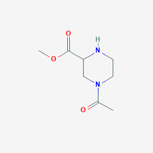 molecular formula C8H14N2O3 B3335704 Methyl 4-acetylpiperazine-2-carboxylate CAS No. 1353945-27-3