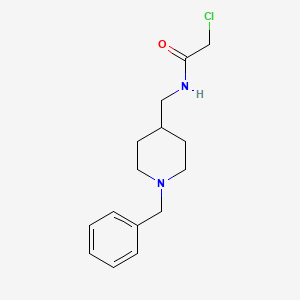 molecular formula C15H21ClN2O B3335731 N-((1-Benzylpiperidin-4-yl)methyl)-2-chloroacetamide CAS No. 1353952-74-5