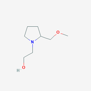 molecular formula C8H17NO2 B3335740 2-(2-Methoxymethyl-pyrrolidin-1-yl)-ethanol CAS No. 1353957-71-7