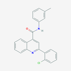 molecular formula C23H17ClN2O B333575 2-(2-chlorophenyl)-N-(3-methylphenyl)quinoline-4-carboxamide 