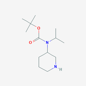 molecular formula C13H26N2O2 B3335760 Isopropyl-piperidin-3-yl-carbamic acid tert-butyl ester CAS No. 1353971-45-5