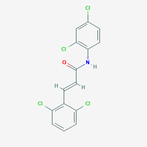 molecular formula C15H9Cl4NO B333577 N-(2,4-dichlorophenyl)-3-(2,6-dichlorophenyl)acrylamide 