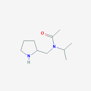 molecular formula C10H20N2O B3335775 N-Isopropyl-N-pyrrolidin-2-ylmethyl-acetamide CAS No. 1353987-02-6