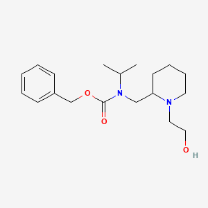 molecular formula C19H30N2O3 B3335780 [1-(2-Hydroxy-ethyl)-piperidin-2-ylmethyl]-isopropyl-carbamic acid benzyl ester CAS No. 1353987-46-8
