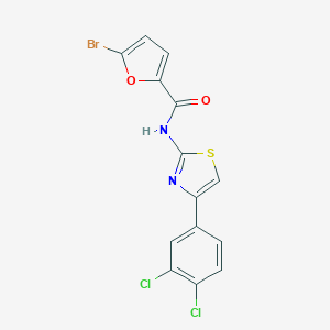 molecular formula C14H7BrCl2N2O2S B333580 5-bromo-N-[4-(3,4-dichlorophenyl)-1,3-thiazol-2-yl]furan-2-carboxamide 