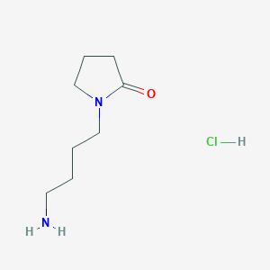 molecular formula C8H17ClN2O B3335804 1-(4-Aminobutyl)pyrrolidin-2-one hydrochloride CAS No. 1365968-69-9