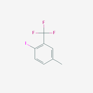 molecular formula C8H6F3I B3335810 1-Iodo-4-methyl-2-(trifluoromethyl)benzene CAS No. 1369852-22-1