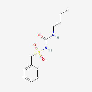 molecular formula C12H18N2O3S B3335830 1-Benzylsulfonyl-3-butylurea CAS No. 13909-67-6