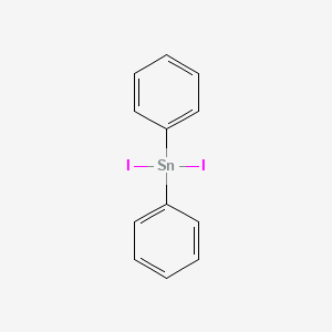 molecular formula C12H10I2Sn B3335853 Diiodo(diphenyl)stannane CAS No. 14532-06-0