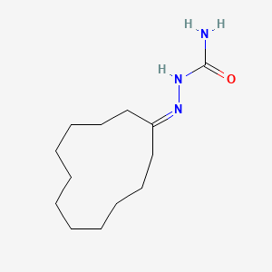 molecular formula C13H25N3O B3335881 (Cyclododecylideneamino)urea CAS No. 14990-47-7