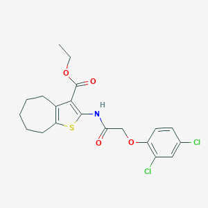 ethyl 2-{[(2,4-dichlorophenoxy)acetyl]amino}-5,6,7,8-tetrahydro-4H-cyclohepta[b]thiophene-3-carboxylate