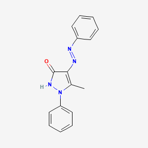 5-Methyl-1-phenyl-4-[(e)-phenyldiazenyl]-1,2-dihydro-3h-pyrazol-3-one