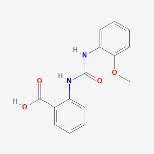 Benzoic acid, 2-[[[(2-methoxyphenyl)amino]carbonyl]amino]-