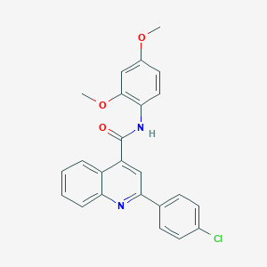 molecular formula C24H19ClN2O3 B333599 2-(4-chlorophenyl)-N-(2,4-dimethoxyphenyl)quinoline-4-carboxamide 