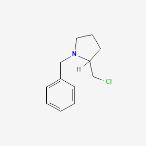 molecular formula C12H16ClN B3335992 1-Benzyl-2-(chloromethyl)pyrrolidine CAS No. 161564-02-9