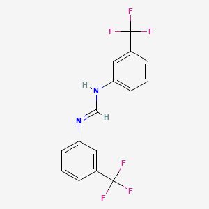 molecular formula C15H10F6N2 B3336021 Methanimidamide, N,N'-bis(3-(trifluoromethyl)phenyl)- CAS No. 16659-14-6