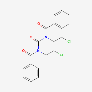 molecular formula C19H18Cl2N2O3 B3336037 n-[Benzoyl(2-chloroethyl)carbamoyl]-n-(2-chloroethyl)benzamide CAS No. 17049-66-0