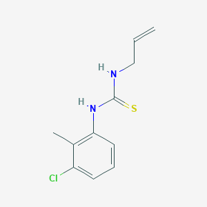 molecular formula C11H13ClN2S B3336045 1-(3-Chloro-2-methylphenyl)-3-prop-2-enylthiourea CAS No. 17073-18-6