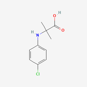 molecular formula C10H12ClNO2 B3336055 Alanine, N-(4-chlorophenyl)-2-methyl- CAS No. 17413-86-4