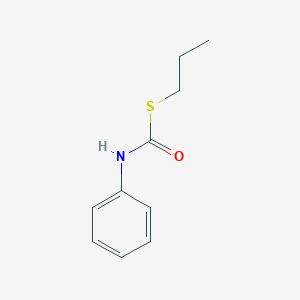 molecular formula C10H13NOS B3336062 Carbamothioic acid, phenyl-, S-propyl ester CAS No. 17425-08-0