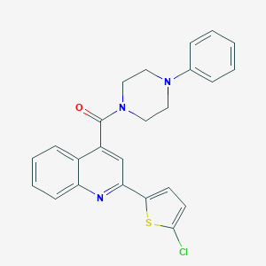 molecular formula C24H20ClN3OS B333610 2-(5-Chloro-2-thienyl)-4-[(4-phenyl-1-piperazinyl)carbonyl]quinoline 