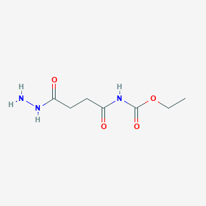 molecular formula C7H13N3O4 B3336109 Ethyl(4-hydrazinyl-4-oxobutanoyl)carbamate CAS No. 18438-35-2