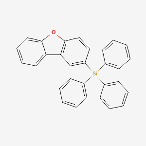 molecular formula C30H22OSi B3336131 Dibenzofuran-2-yl(triphenyl)silane CAS No. 18919-21-6