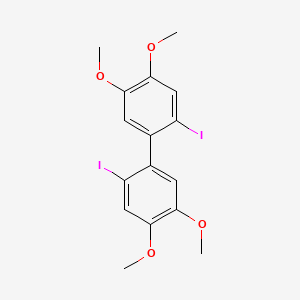 molecular formula C16H16I2O4 B3336135 2,2'-二碘-4,4',5,5'-四甲氧基联苯 CAS No. 19179-34-1