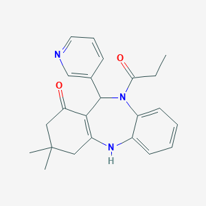 molecular formula C23H25N3O2 B333616 Cambridge id 5791228 