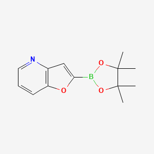 molecular formula C13H16BNO3 B3336173 2-(4,4,5,5-Tetramethyl-1,3,2-dioxaborolan-2-YL)furo[3,2-B]pyridine CAS No. 2019997-40-9