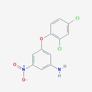 molecular formula C12H8Cl2N2O3 B3336201 3-(2,4-Dichlorophenoxy)-5-nitroaniline CAS No. 208122-62-7