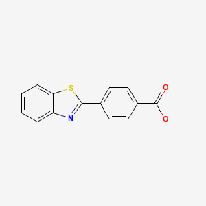 molecular formula C15H11NO2S B3336235 4-Benzothiazol-2-yl-benzoic acid methyl ester CAS No. 2182-77-6