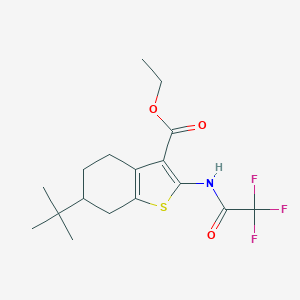 Ethyl 6-tert-butyl-2-[(trifluoroacetyl)amino]-4,5,6,7-tetrahydro-1-benzothiophene-3-carboxylate