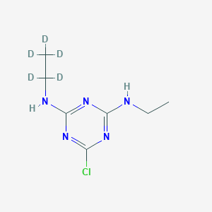 molecular formula C7H12ClN5 B3336252 Simazine D5 CAS No. 220621-41-0