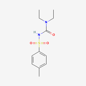 molecular formula C12H18N2O3S B3336337 1,1-Diethyl-3-(4-methylphenyl)sulfonylurea CAS No. 23730-10-1