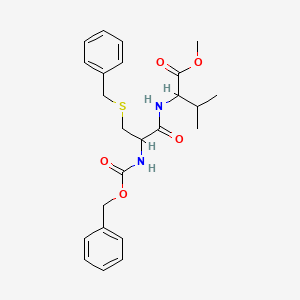molecular formula C24H30N2O5S B3336359 Methyl S-benzyl-N-[(benzyloxy)carbonyl]cysteinylvalinate CAS No. 24215-87-0