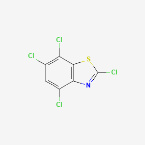 molecular formula C7HCl4NS B3336401 2,4,6,7-Tetrachloro-1,3-benzothiazole CAS No. 25745-14-6