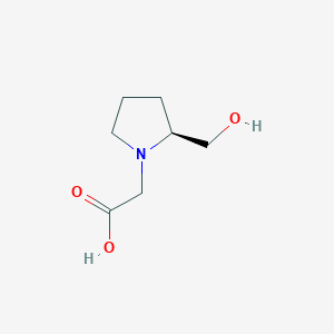 molecular formula C7H13NO3 B3336407 ((S)-2-Hydroxymethyl-pyrrolidin-1-yl)-acetic acid CAS No. 258530-58-4